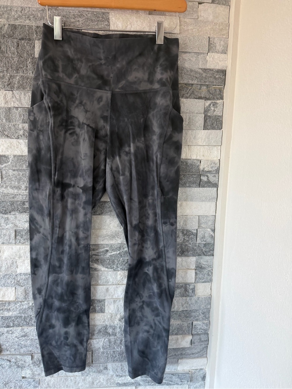 Women’s LULULEMON Align High Rise Leggings-Diamond Dye Pitch Grey-Sz 8